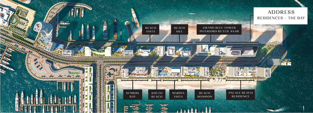 Emaar Beachfront masterplan 2022