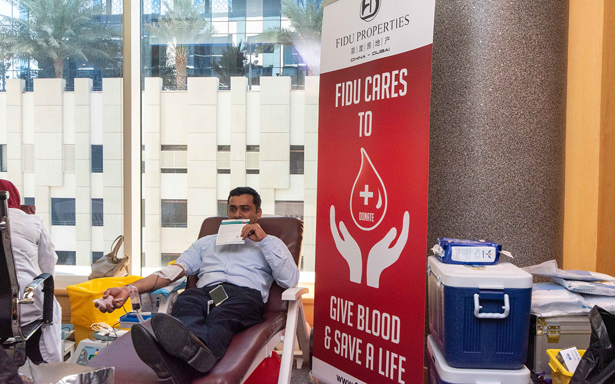 Blood Donation Event in Fidu Properties